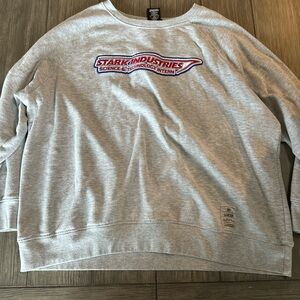 Marvel “stark industries”, size XLL, but fits like an XL or L